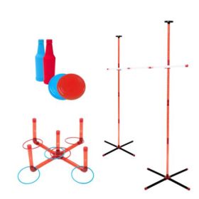 3-In-1 Outdoor Yard Games, Multigame Set for All Ages, 70-Inch Height, by MinnARK Sports