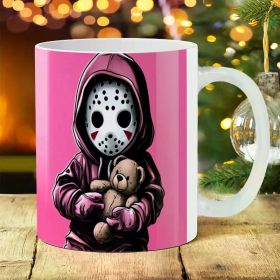 Cute Bear 11oz Ceramic Coffee Cup - Inspirational Water Mug for All Seasons, Perfect for Camping, Picnics & Travel