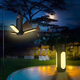 Camping Lights; Freefolding Rechargeable LED Camping Lantern; 10000mAh Super Large; 3 Light Modes & SOS Signal Great for Camping; Hurricane Emerg (Color: grey)