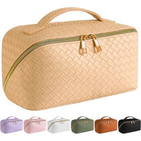 Travel Makeup Bag, Large Capacity Cosmetic Bags (Color: yellow)